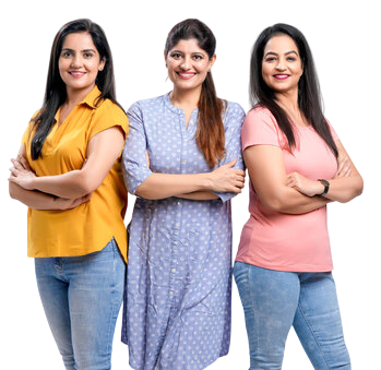 Women standing together